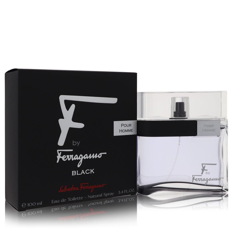 F Black by Salvatore Ferragamo Eau De Toilette Spray 3.4 oz for Men